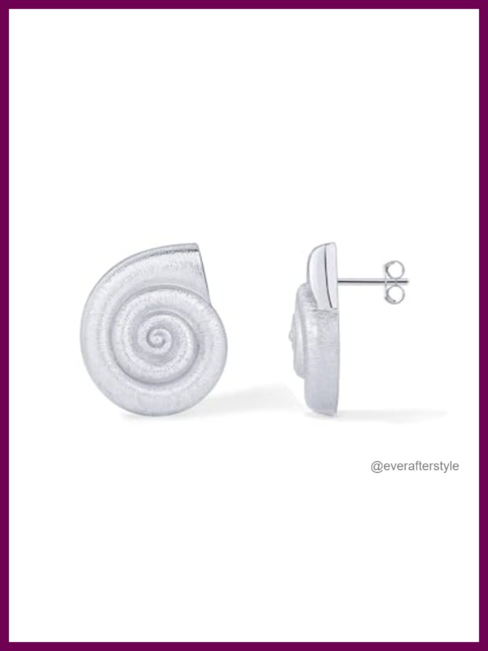 14K Gold Plated Seashell Stud Earrings Hypoallergenic Statement Jewelry